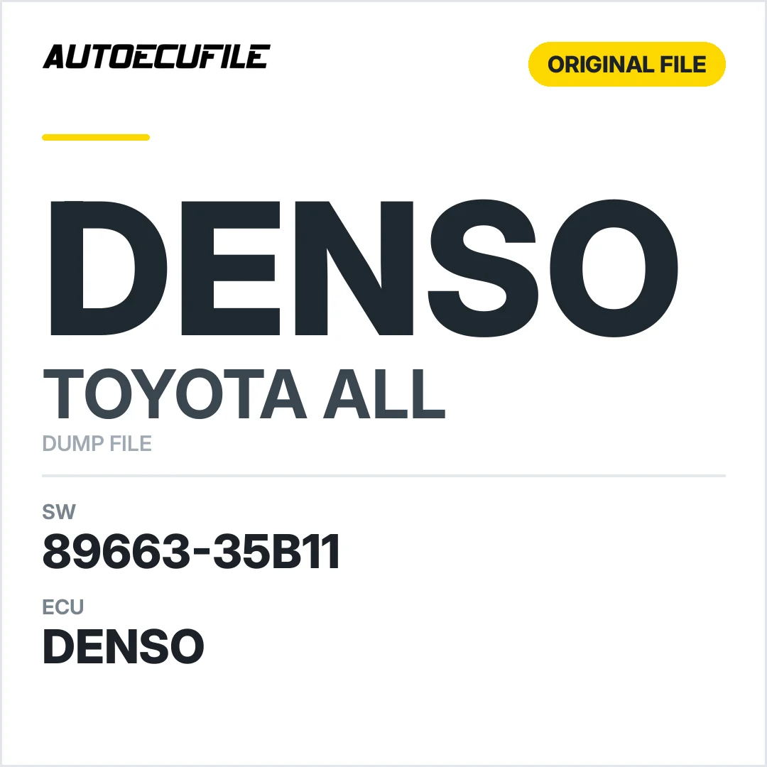 TOYOTA ALL DENSO 89663-35B11 DUMP