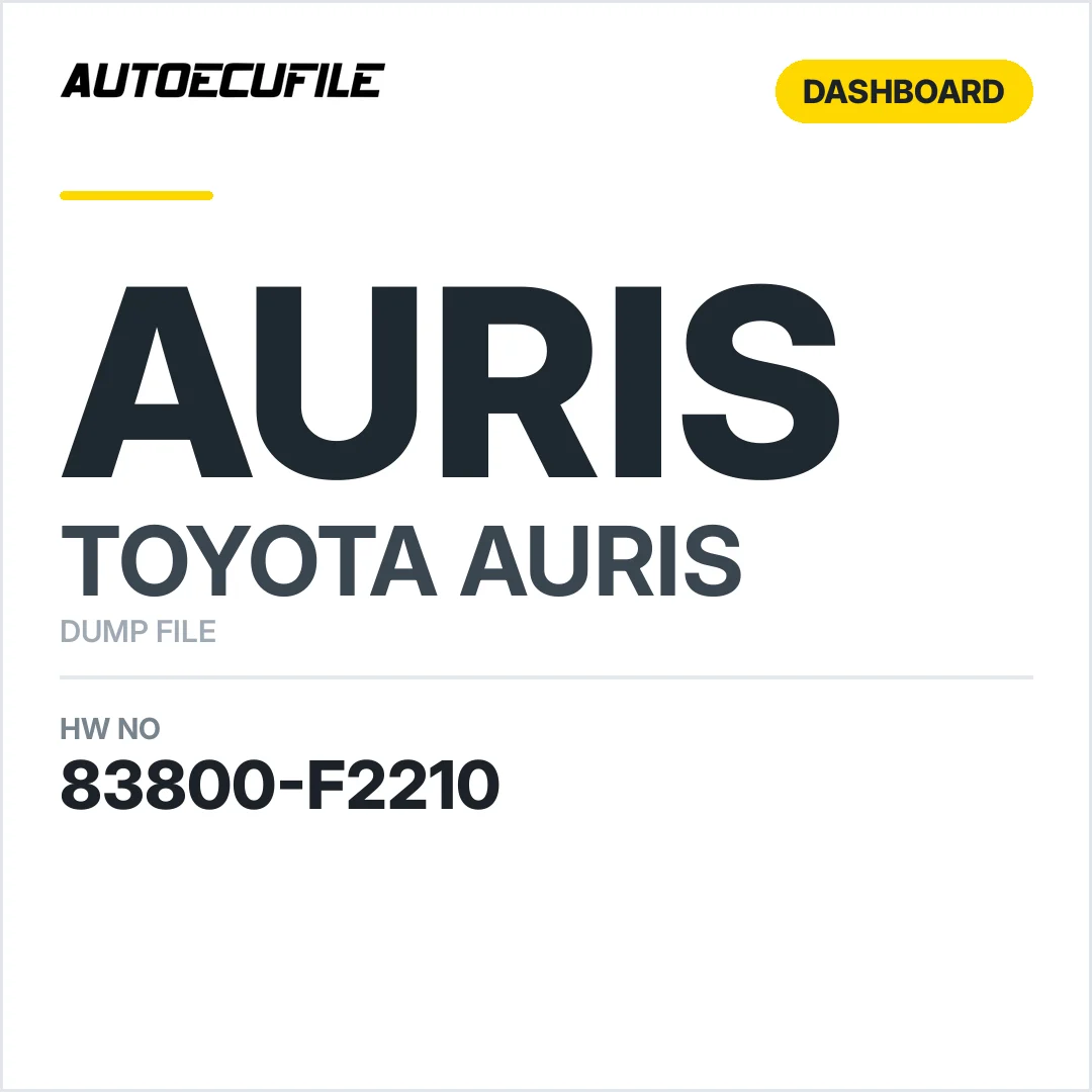 TOYOTA AURIS DASHBOARD 83800-F2210 DUMP