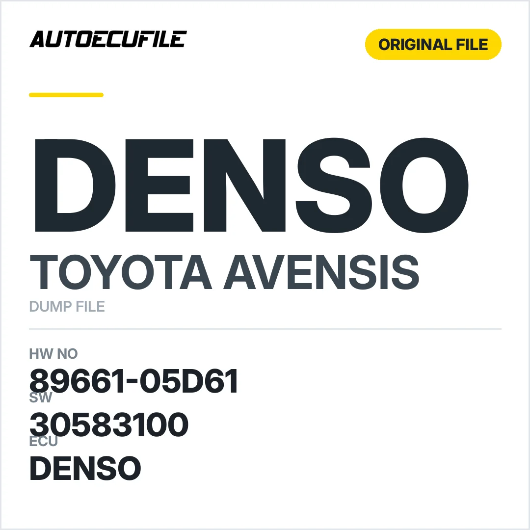 TOYOTA AVENSIS DENSO  89661-05D61 30583100 DUMP
