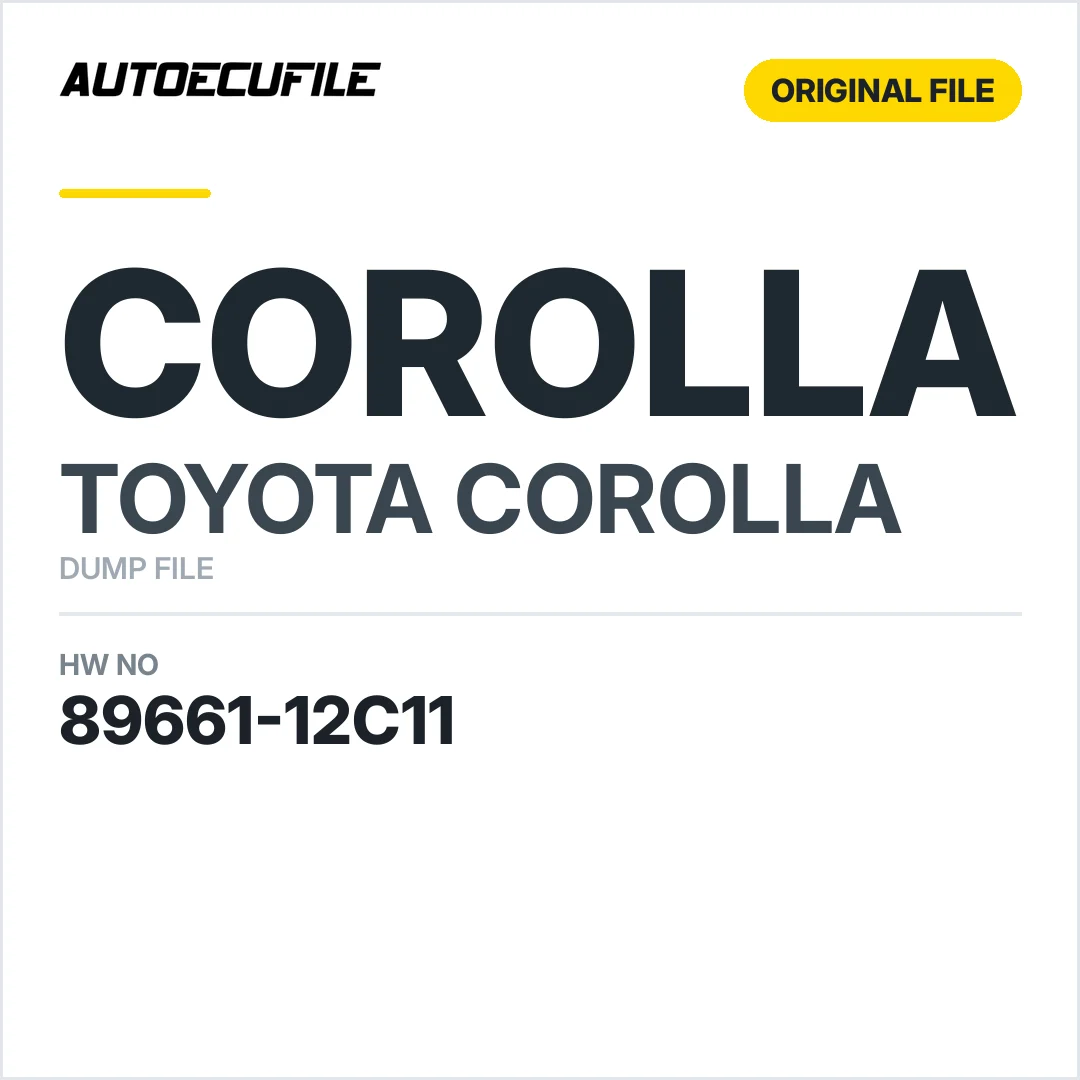 TOYOTA COROLLA  DENSO 89661-12C11 TEAM DUMP