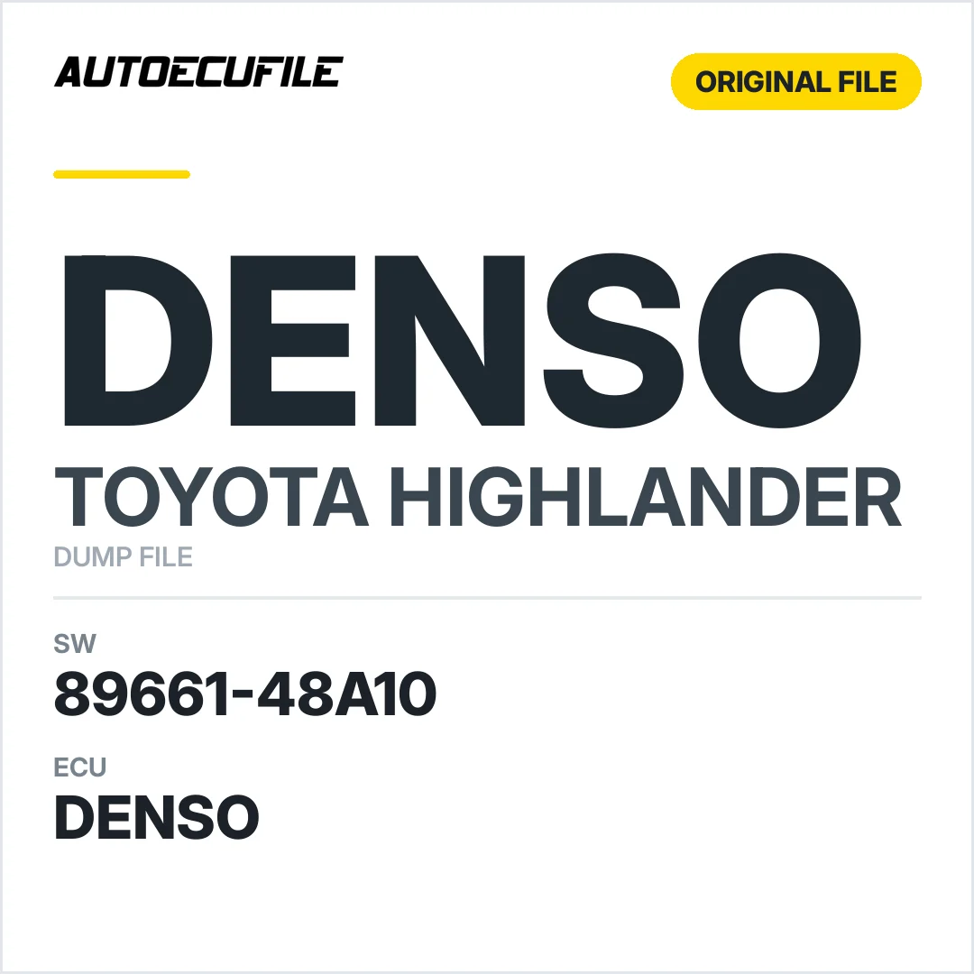 TOYOTA HIGHLANDER DENSO 89661-48A10 DUMP