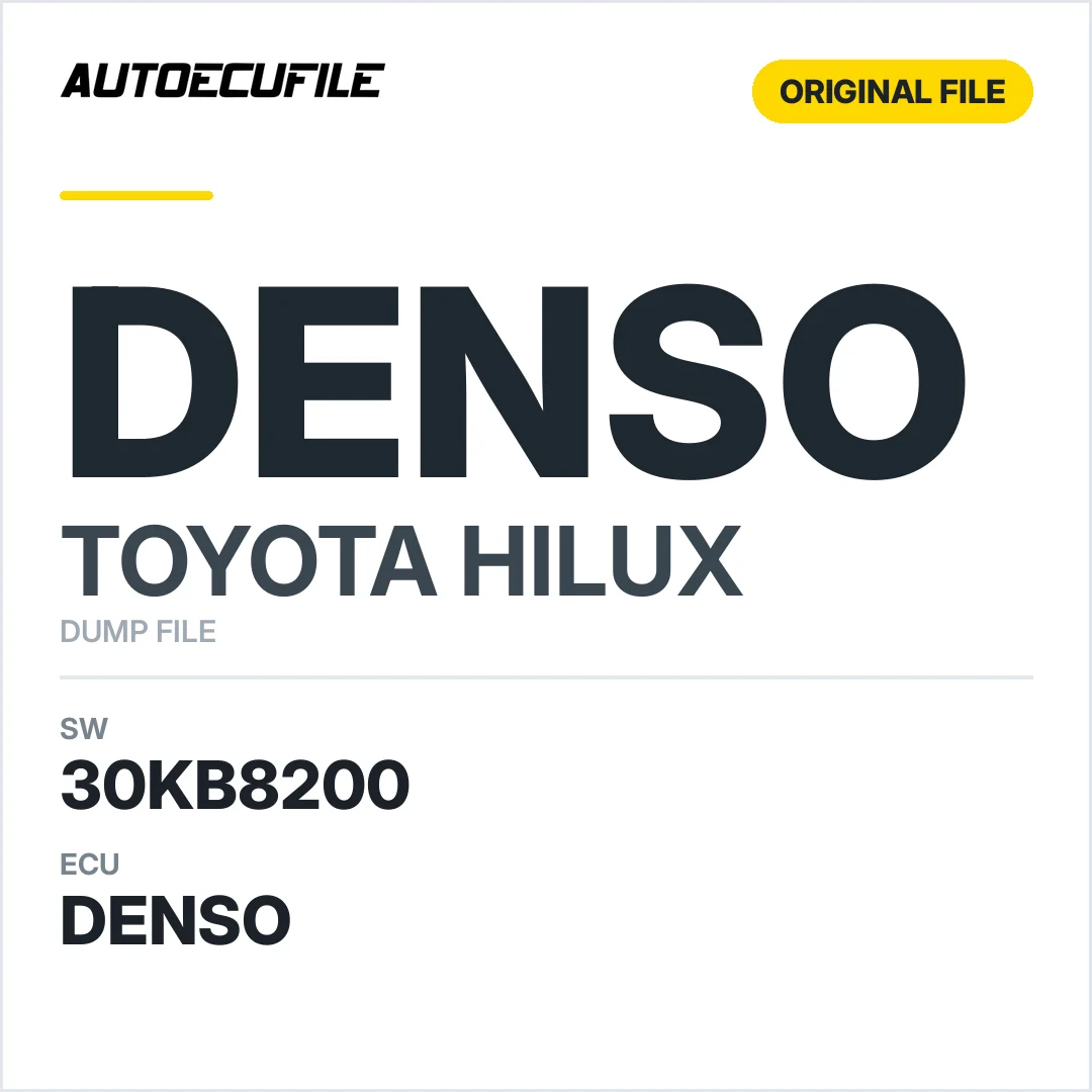TOYOTA HILUX DENSO 89663-0KB82 30KB8200  DUMP