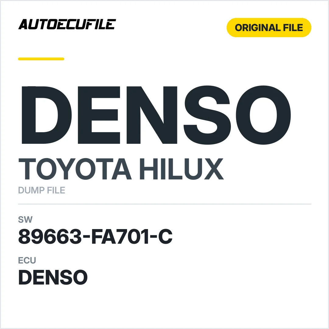 TOYOTA HILUX DENSO 89663-FA701-C DUMP