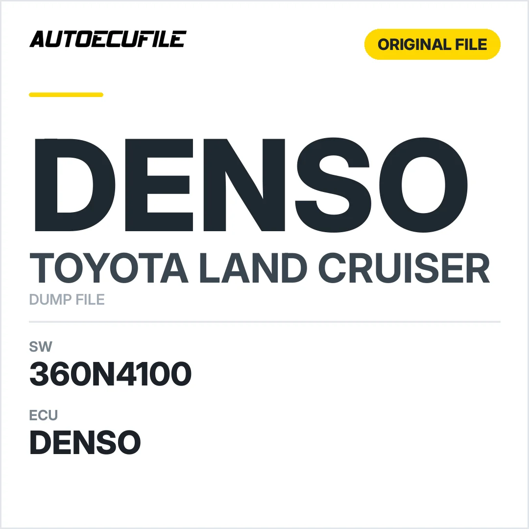 TOYOTA LAND CRUISER DENSO 360N4100 DUMP