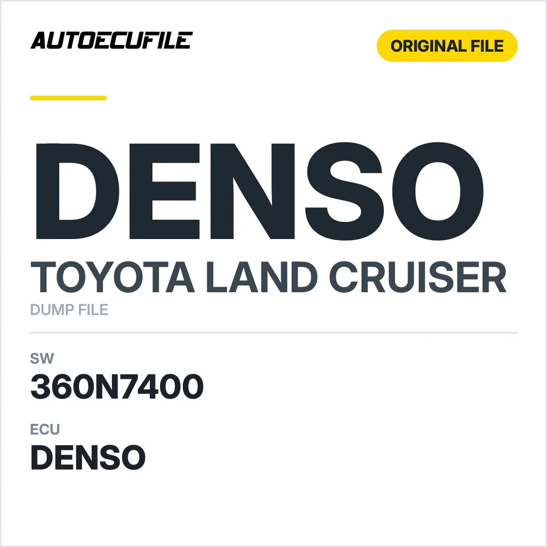 TOYOTA LAND CRUISER DENSO 360N7400 DUMP