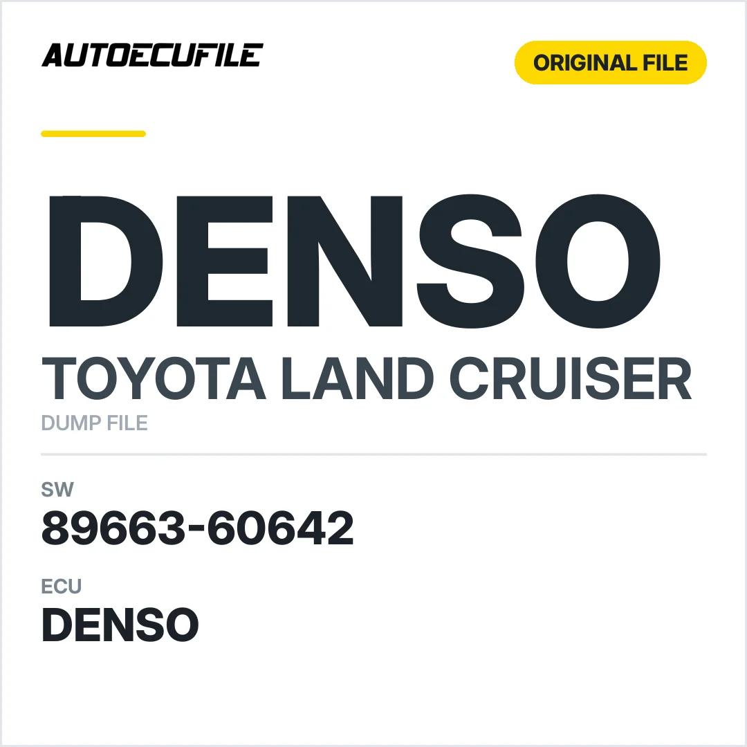 TOYOTA LAND CRUISER DENSO 89663-60642 DUMP