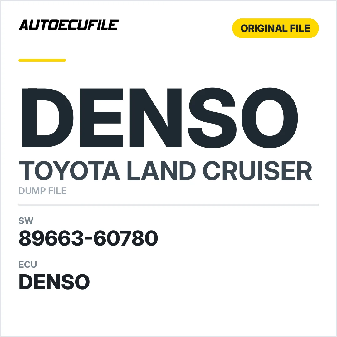 TOYOTA LAND CRUISER DENSO 89663-60780 DUMP
