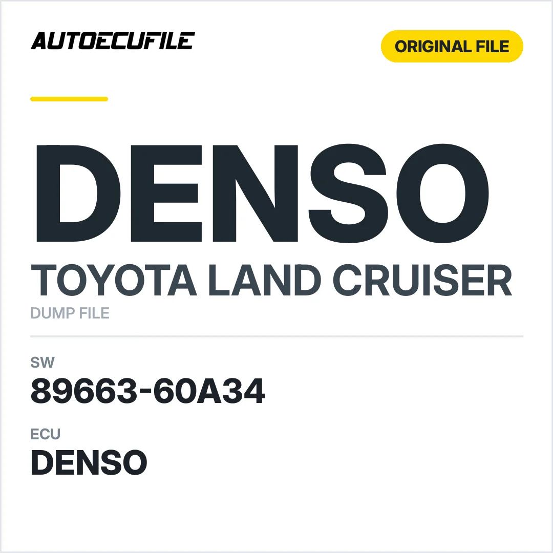 TOYOTA LAND CRUISER DENSO 89663-60A34 DUMP