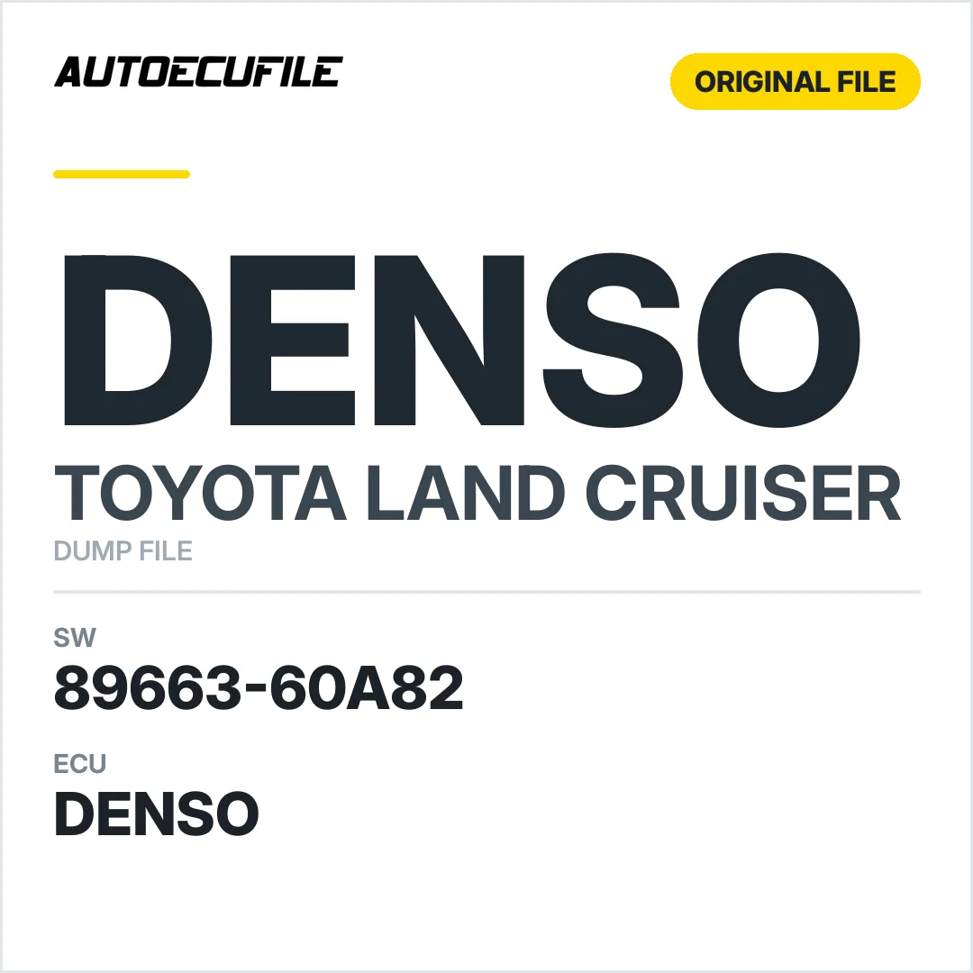 TOYOTA LAND CRUISER DENSO 89663-60A82 DUMP