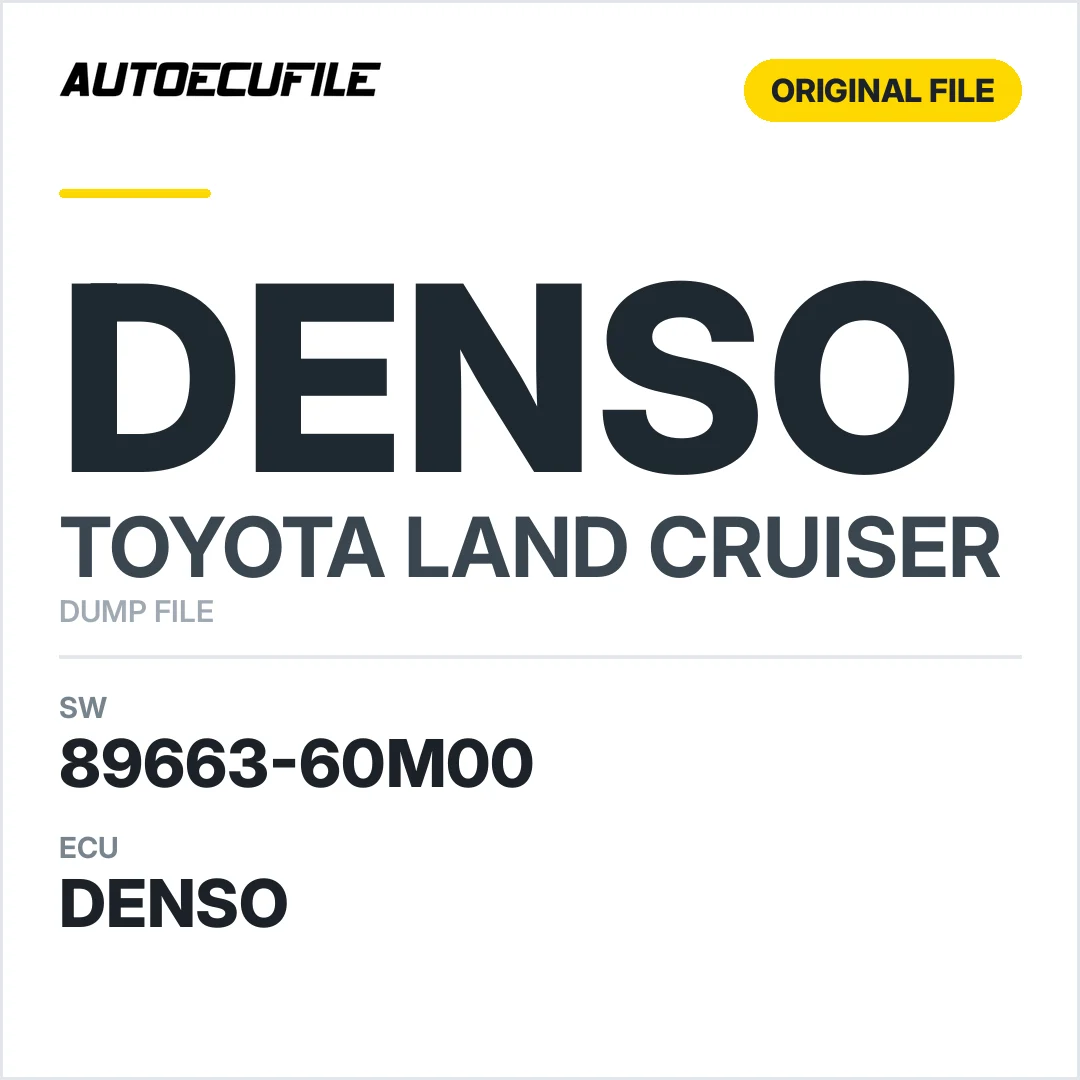 TOYOTA LAND CRUISER DENSO 89663-60M00 DUMP