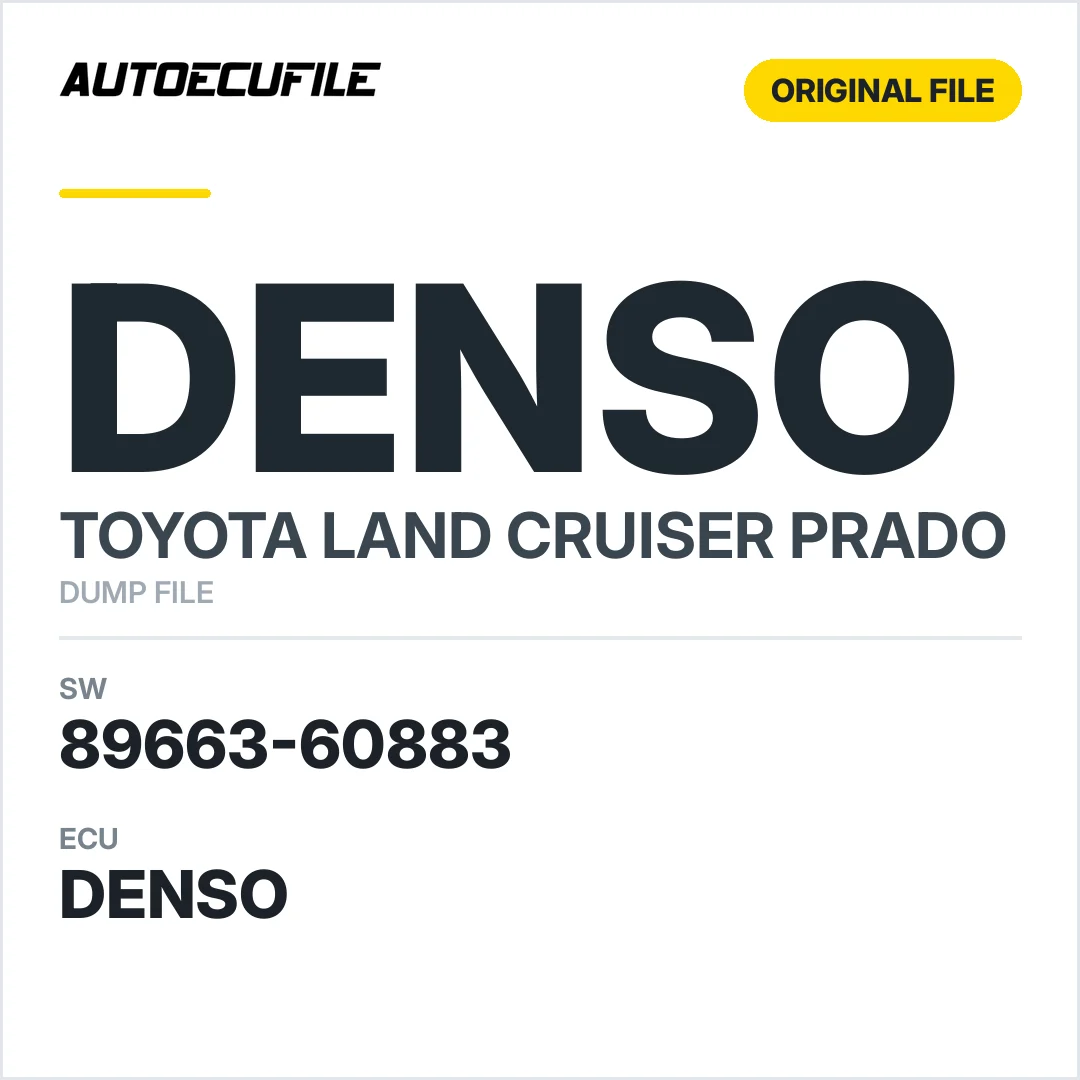 TOYOTA LAND CRUISER PRADO DENSO 89663-60883 DUMP