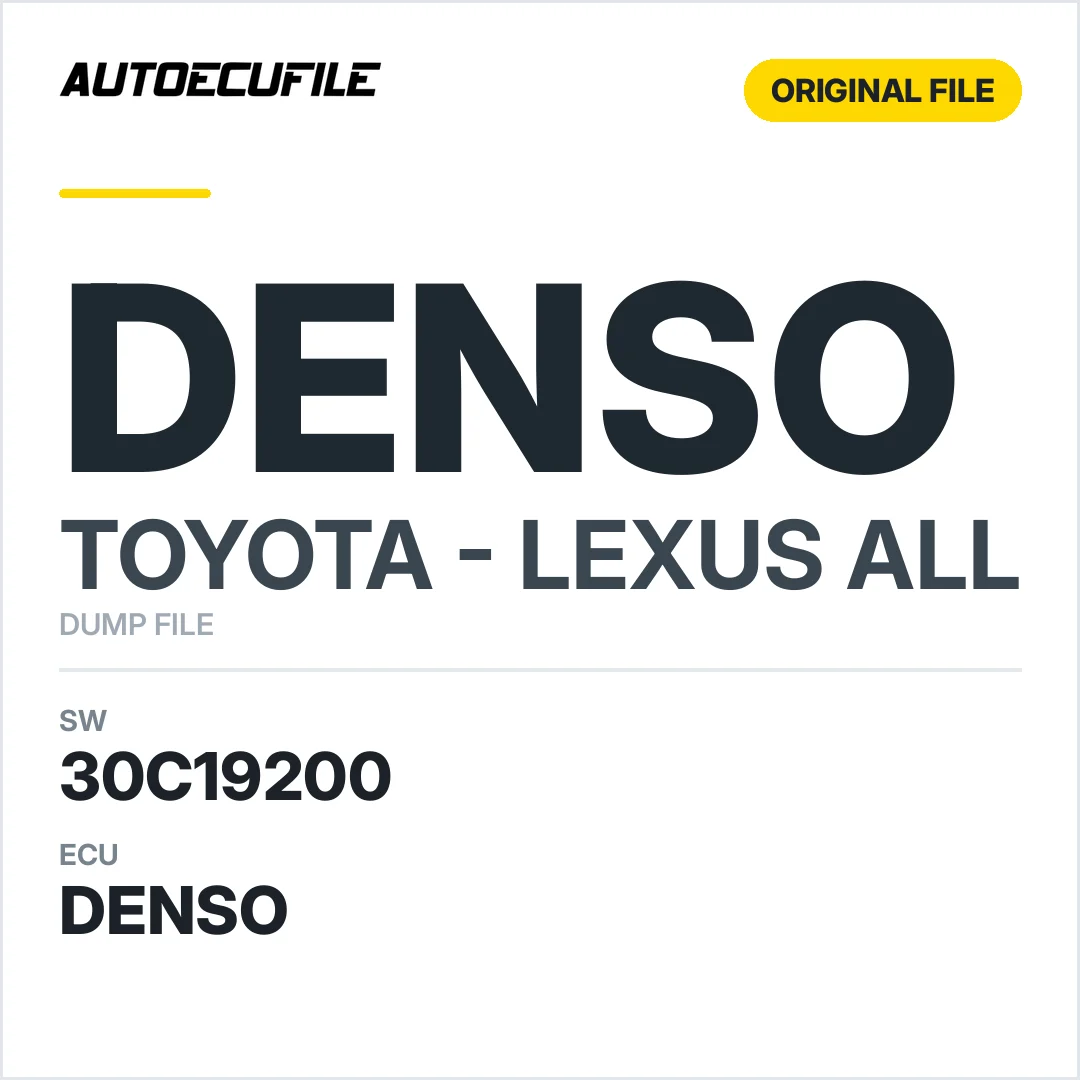 TOYOTA LEXUS DENSO  89663-0C192 30C19200 DUMP