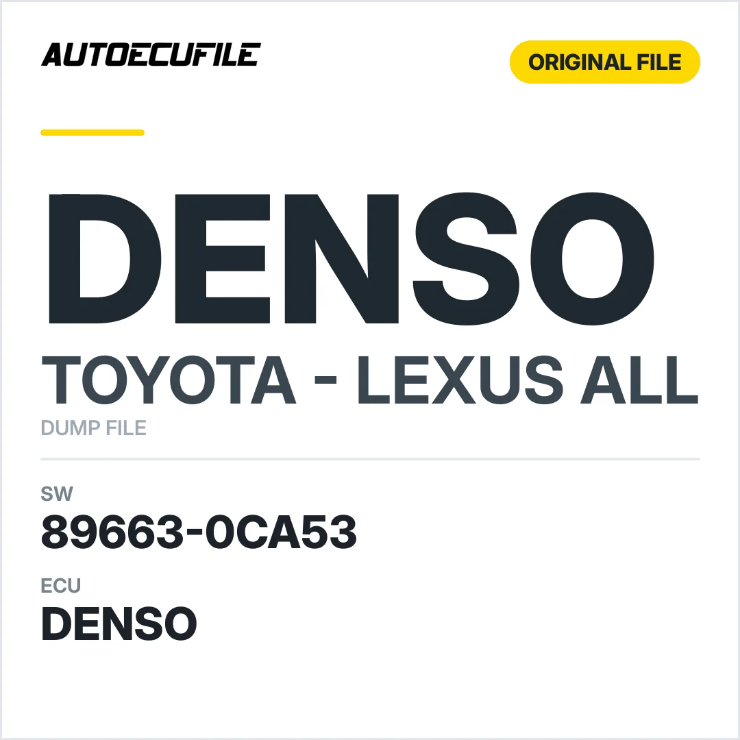 TOYOTA LEXUS DENSO 89663-0CA53 DUMP