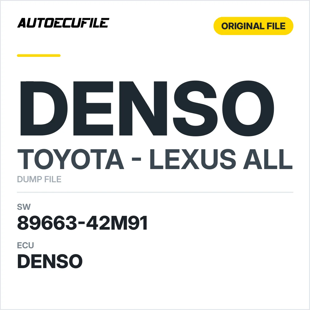 TOYOTA LEXUS DENSO 89663-42M91 DUMP