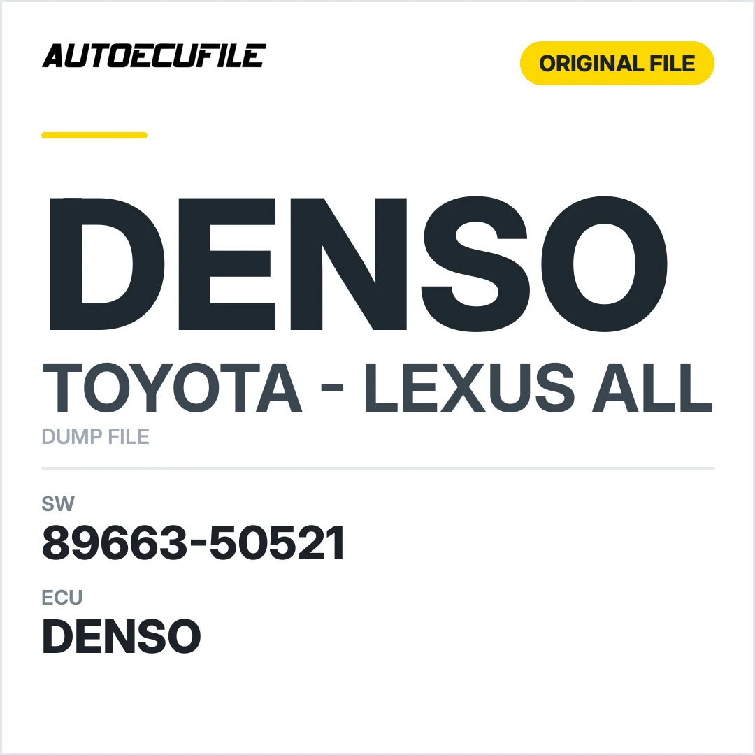 TOYOTA LEXUS DENSO 89663-50521 DUMP