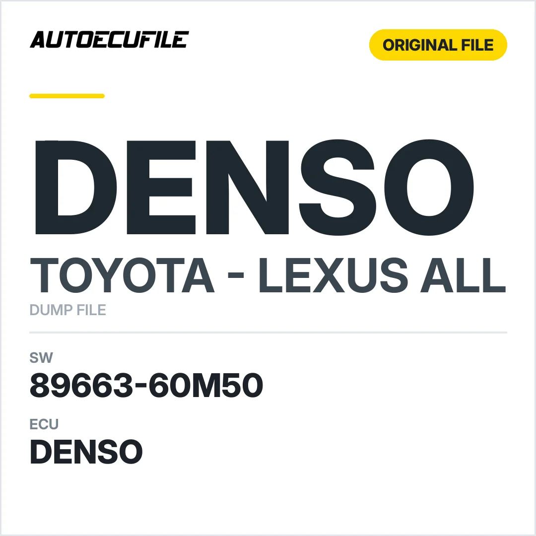 TOYOTA LEXUS DENSO 89663-60M50 DUMP