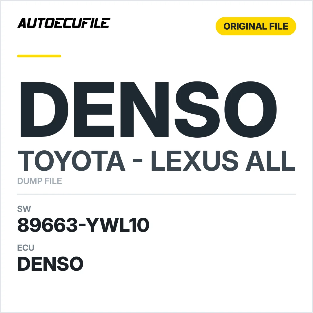 TOYOTA LEXUS DENSO 89663-YWL10 DUMP
