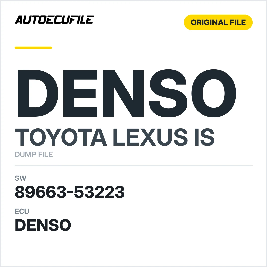 TOYOTA LEXUS IS DENSO 89663-53223 DUMP