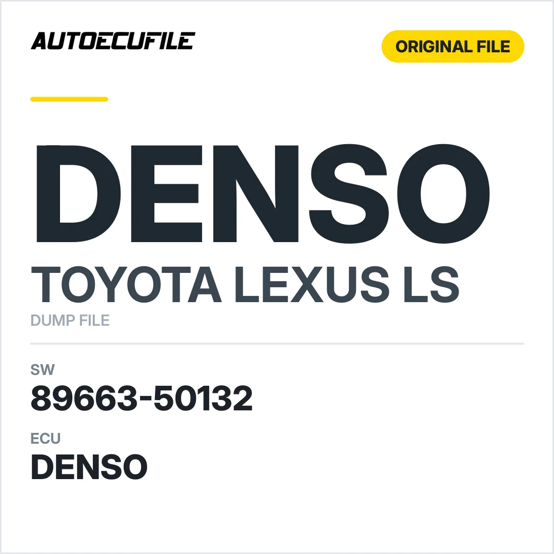 TOYOTA LEXUS LS DENSO 89663-50132 35013200 DUMP