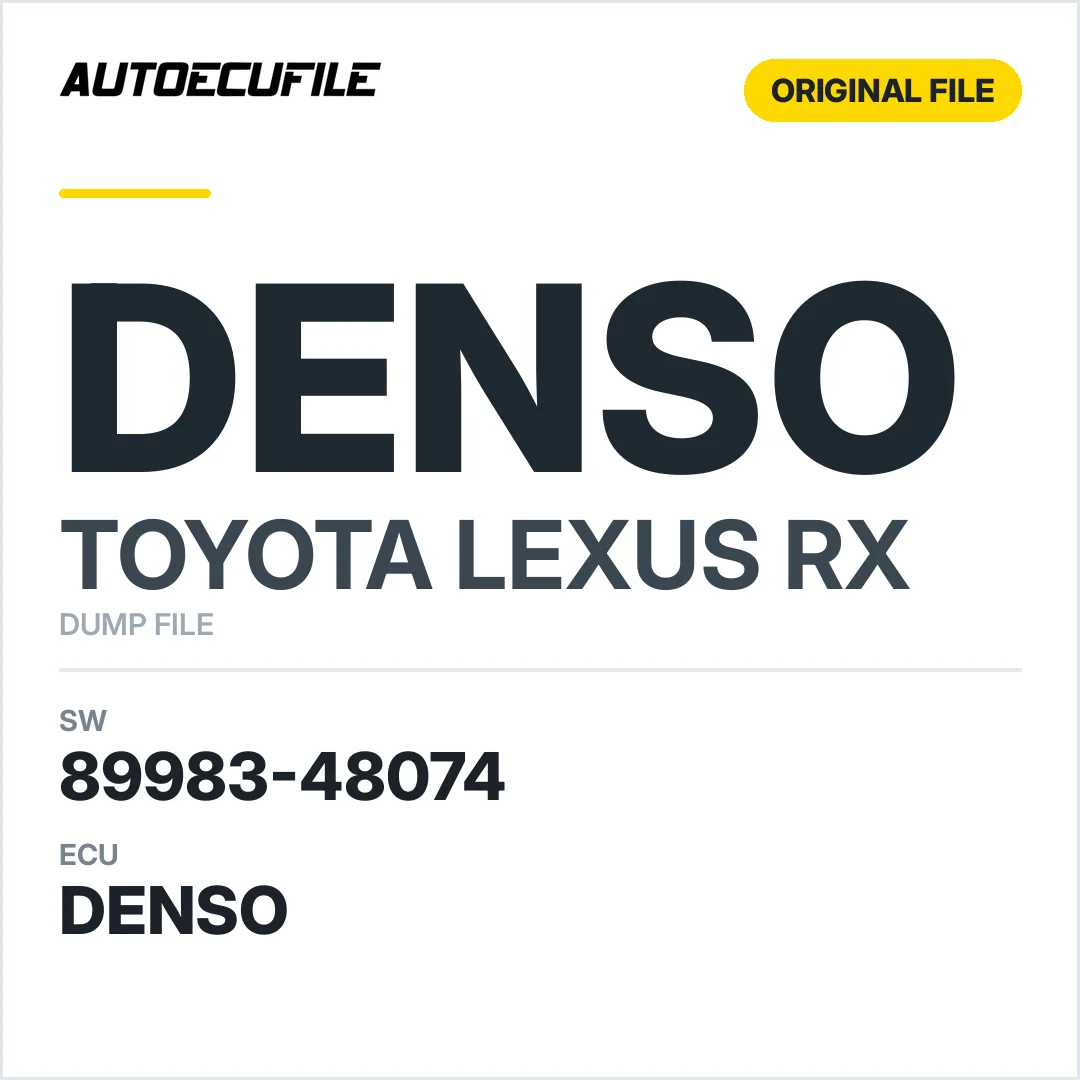 TOYOTA LEXUS RX DENSO 89983-48074 DUMP