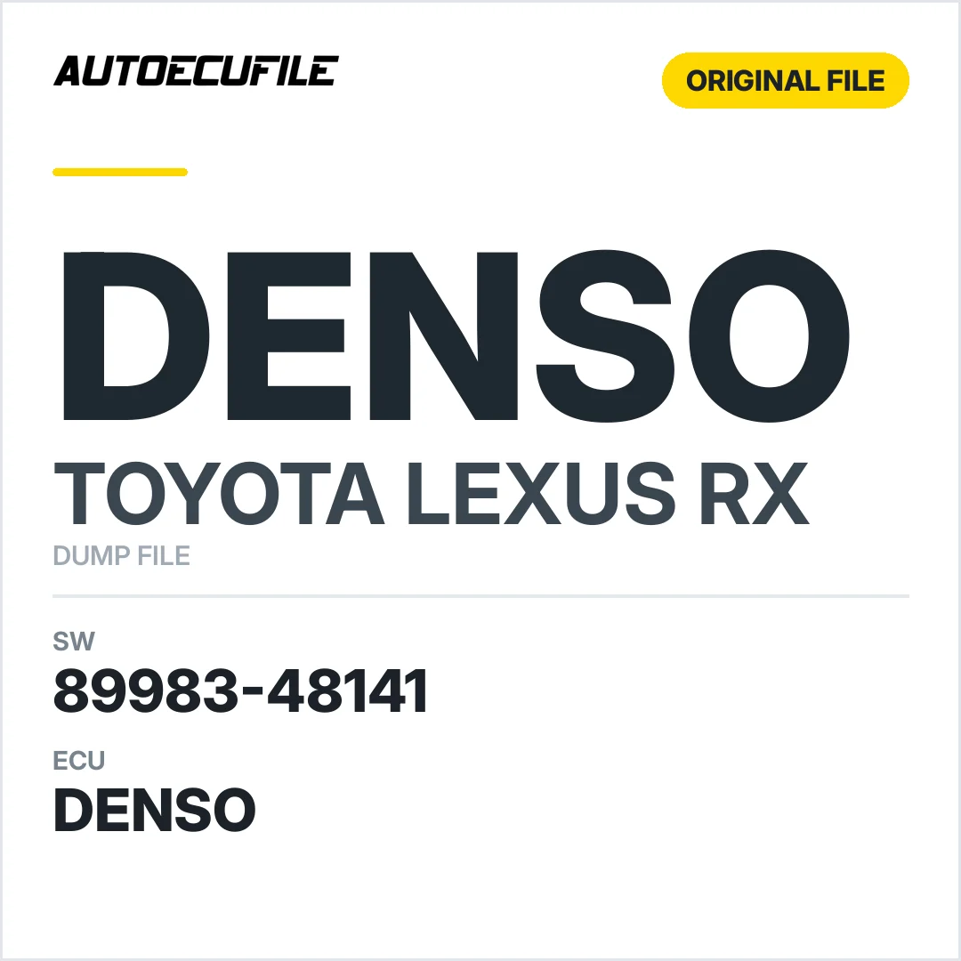 TOYOTA LEXUS RX DENSO 89983-48141 DUMP