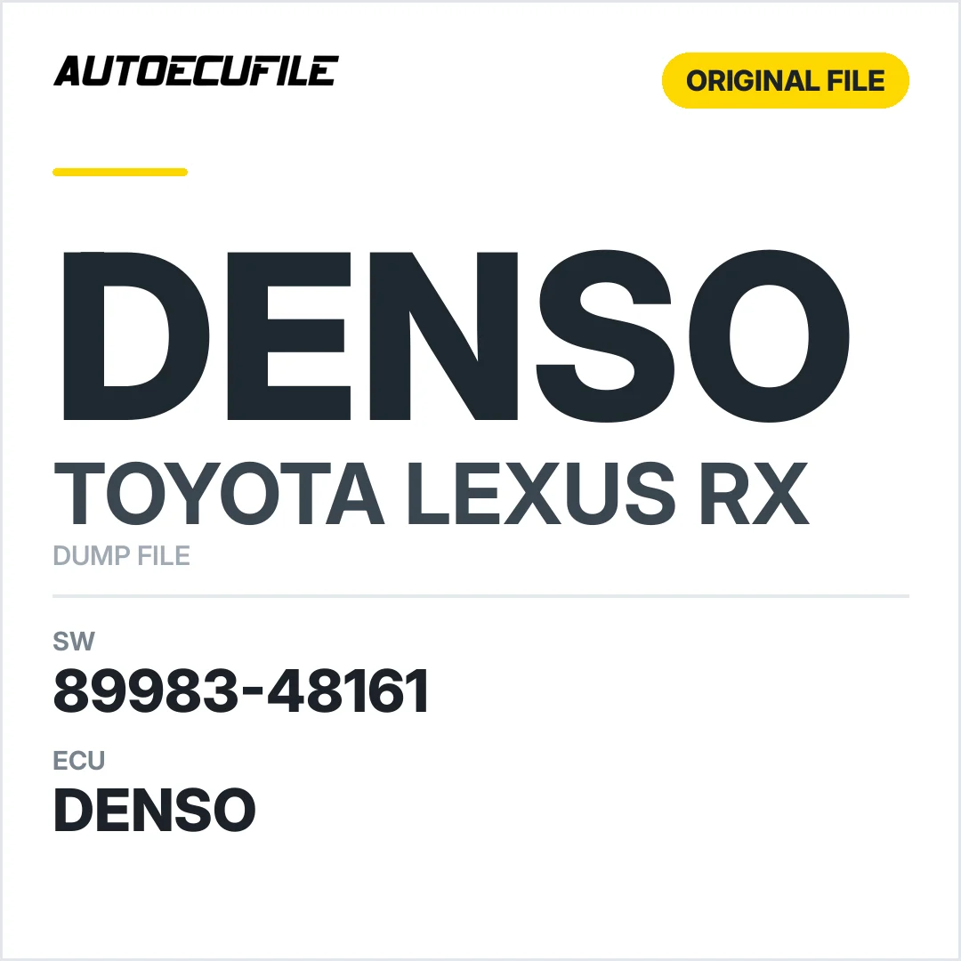 TOYOTA LEXUS RX DENSO 89983-48161 DUMP