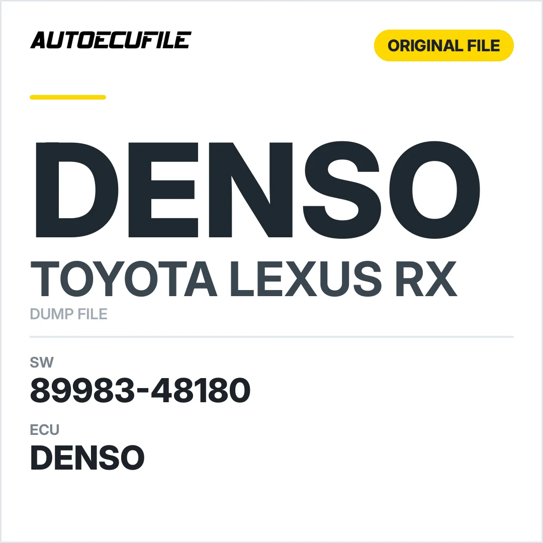 TOYOTA LEXUS RX DENSO 89983-48180 DUMP