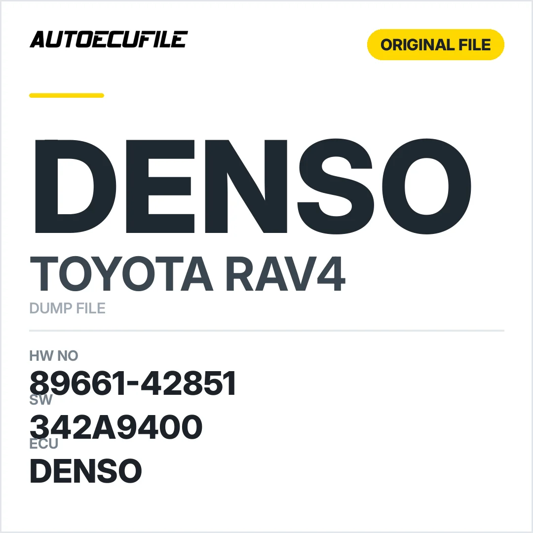 TOYOTA RAV4 DENSO 89661-42851 342A9400 DUMP