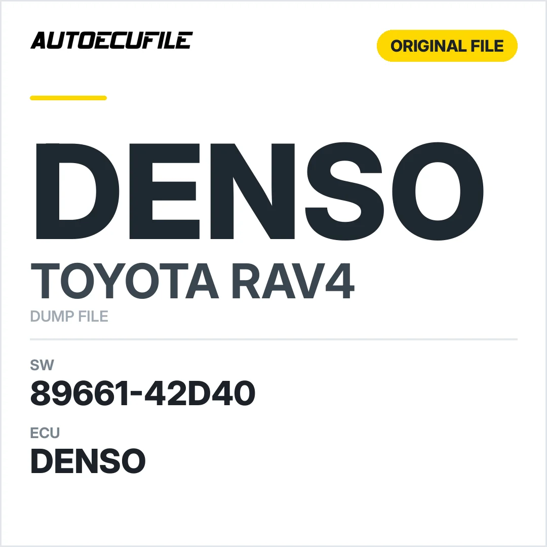 TOYOTA RAV4 DENSO 89661-42D40 DUMP
