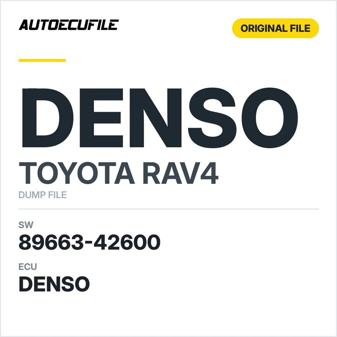 TOYOTA RAV4 DENSO 89663-42600 DUMP
