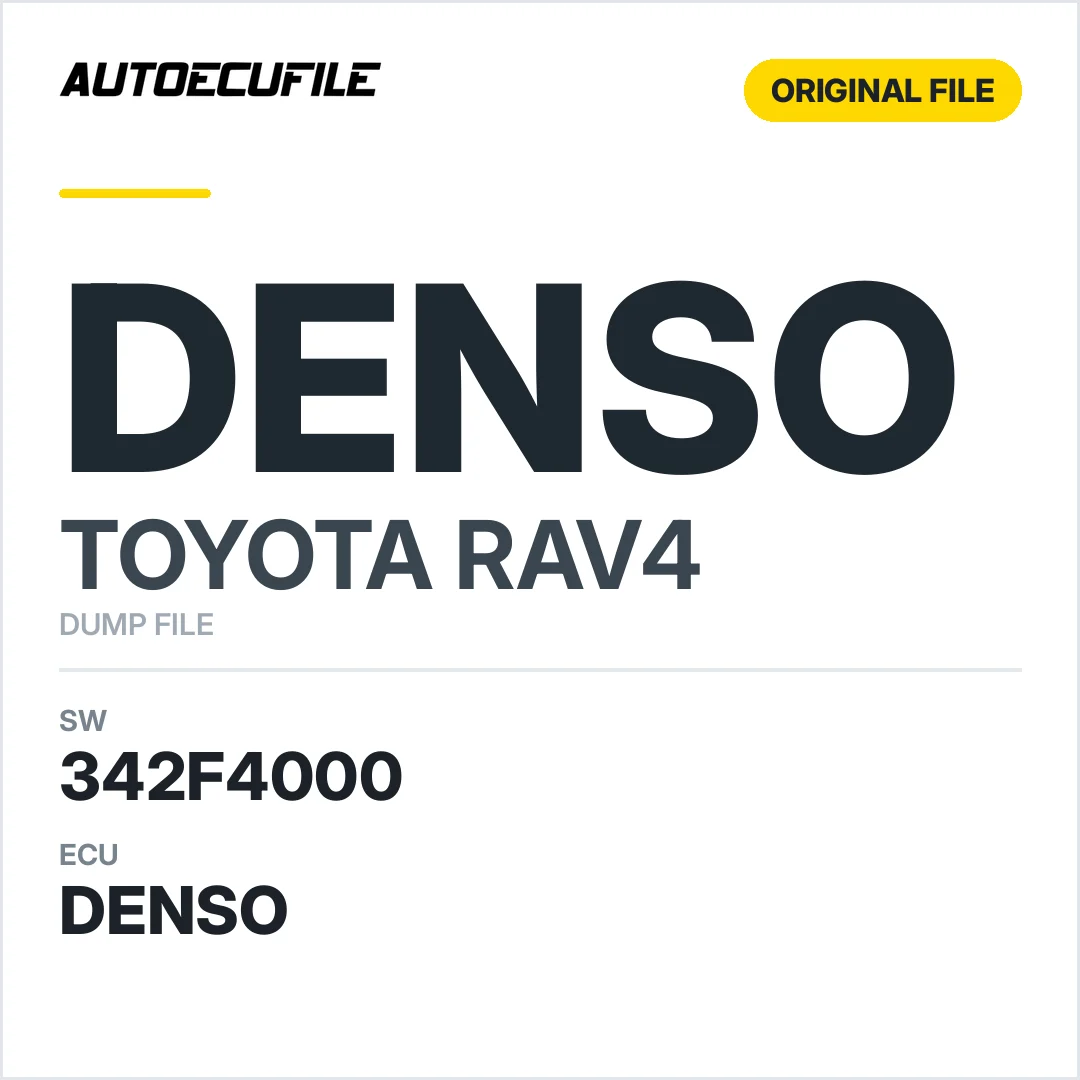 TOYOTA RAV4 DENSO 89663-42F40 342F4000 DUMP