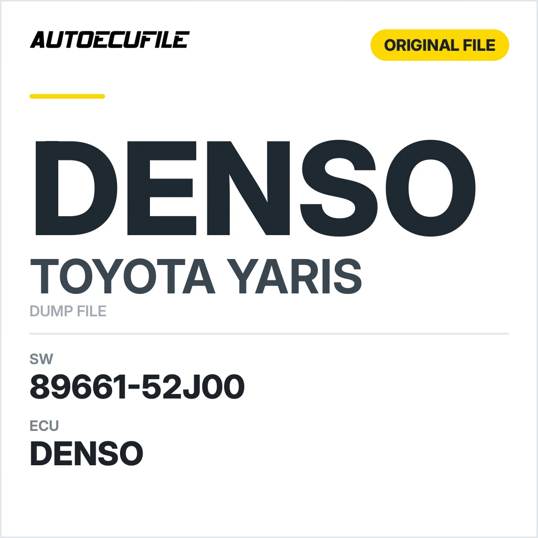 TOYOTA YARIS DENSO 89661-52J00 DUMP