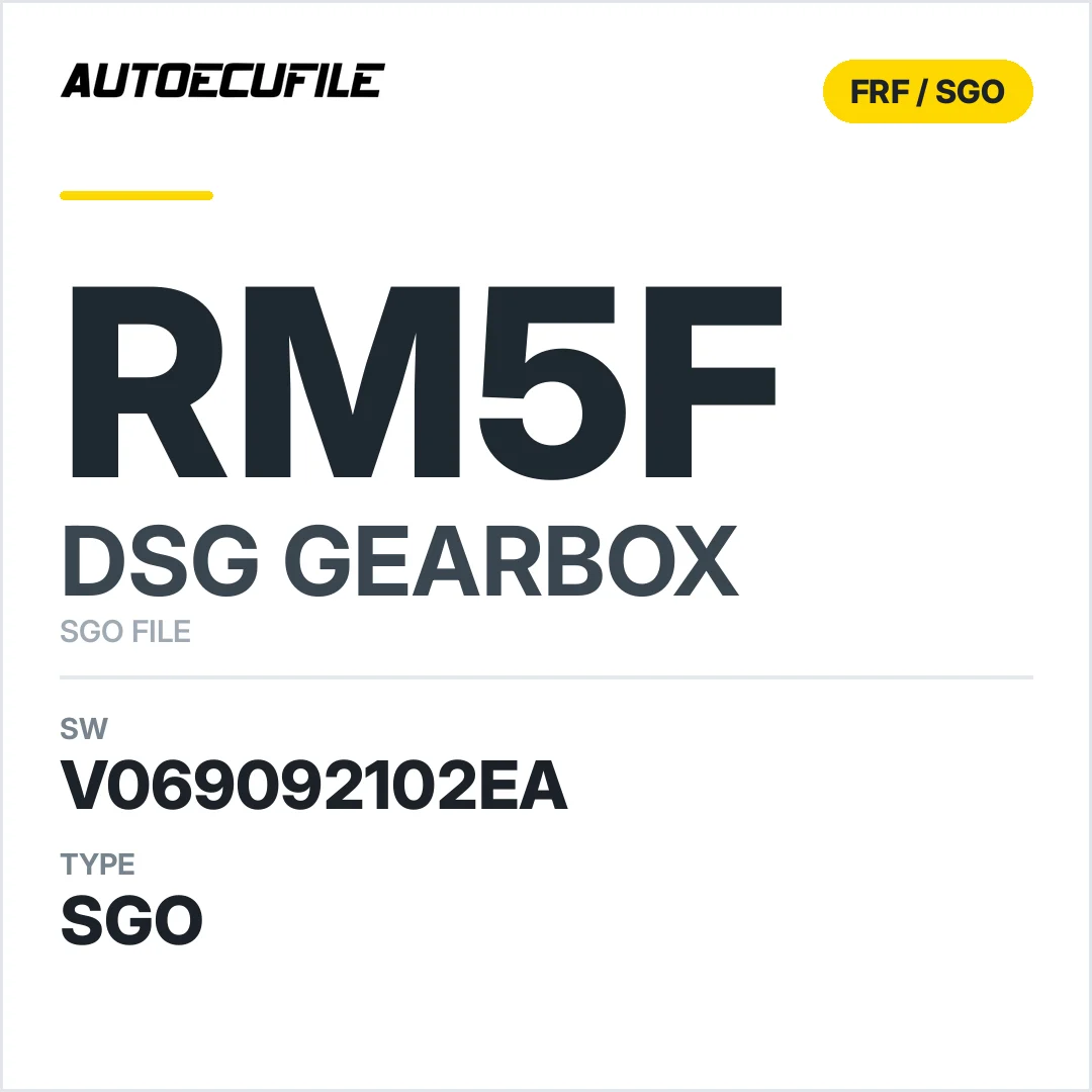 v069092102ea  getriebe DSG RM5F sw SGO FILE