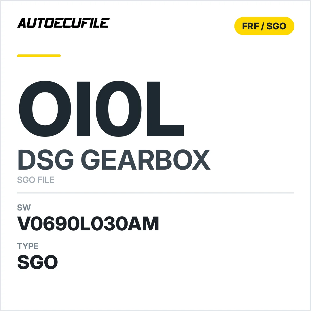 v0690L030AM   getriebe DSG OI0L sw SGO FILE