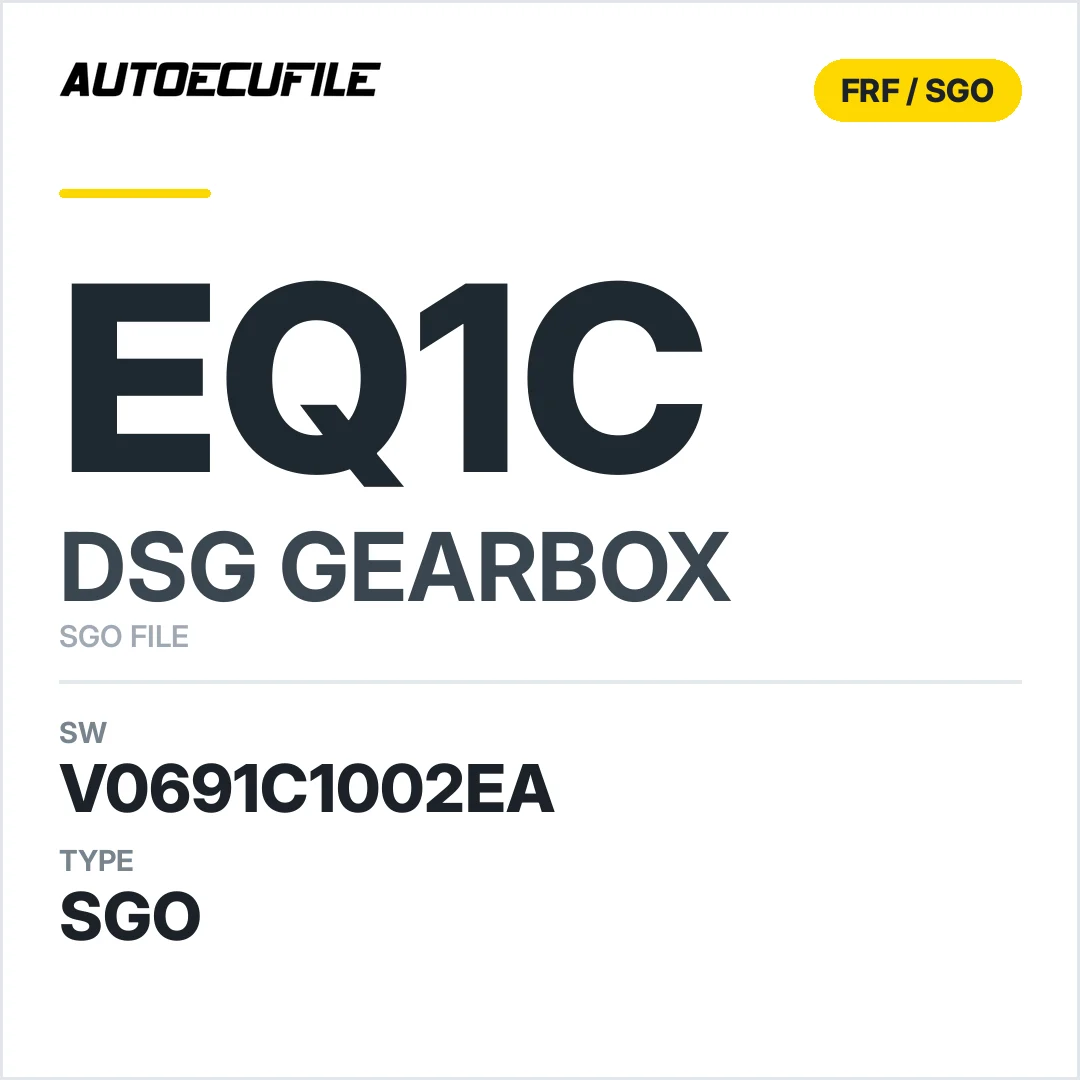 v0691c1002ea  getriebe DSG eQ1c sw SGO FILE