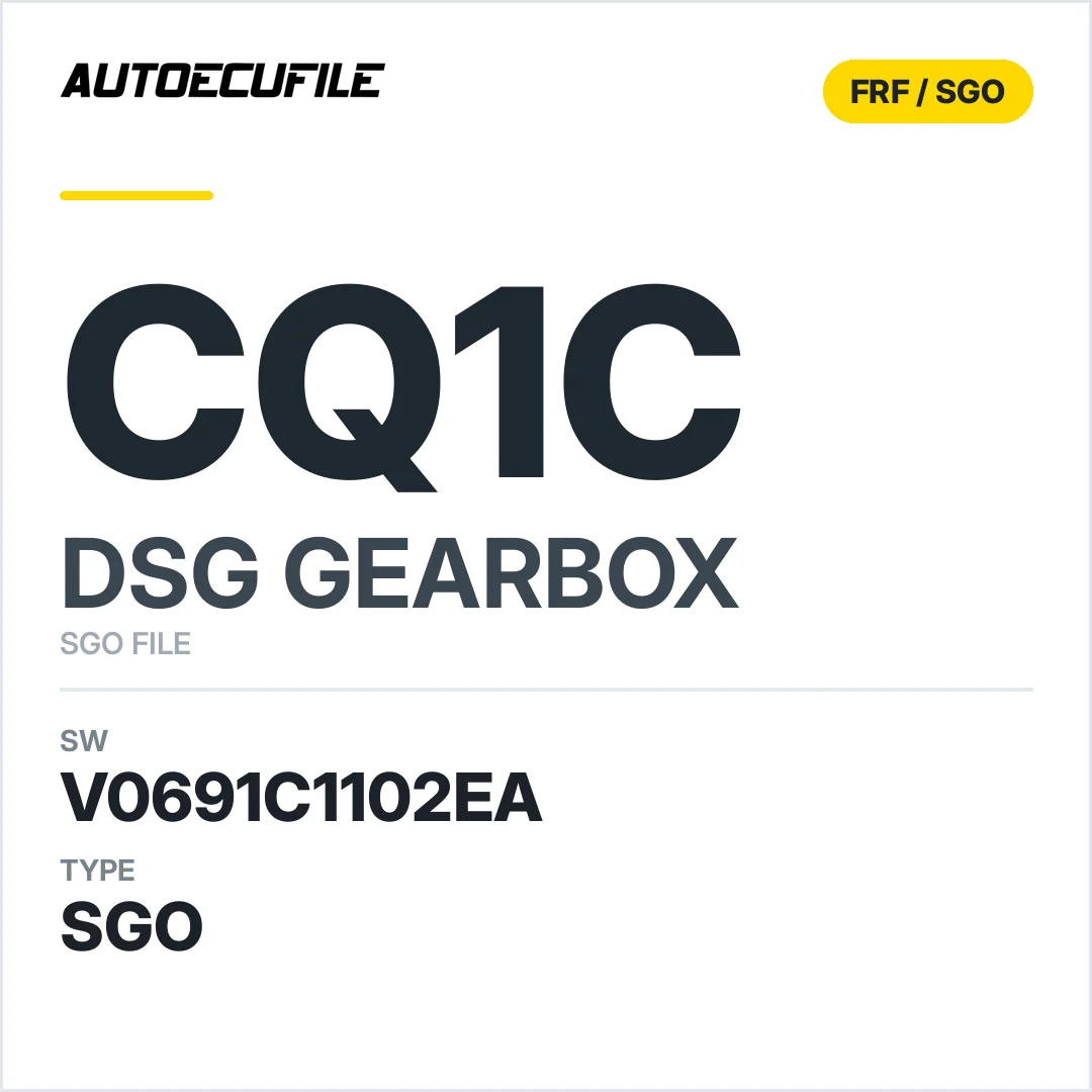 v0691c1102ea  getriebe DSG cQ1c sw SGO FILE