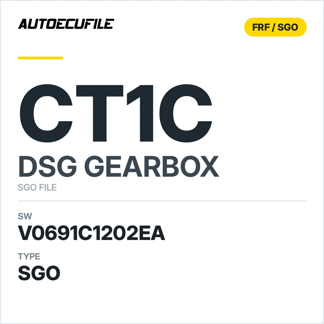 v0691c1202ea  getriebe DSG cT1c sw SGO FILE