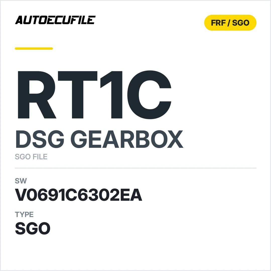 v0691c6302ea  getriebe DSG RT1c sw SGO FILE