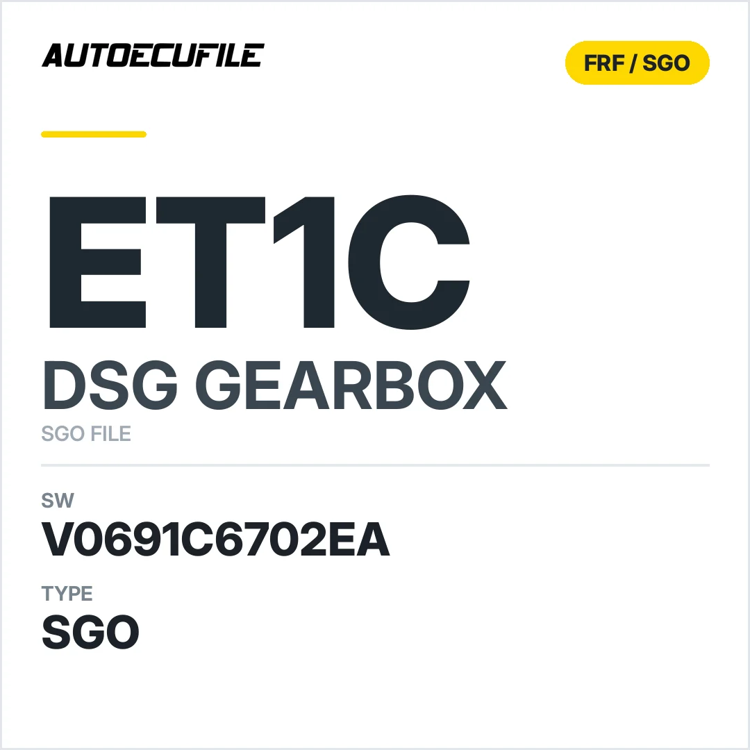 v0691c6702ea  getriebe DSG eT1c sw SGO FILE