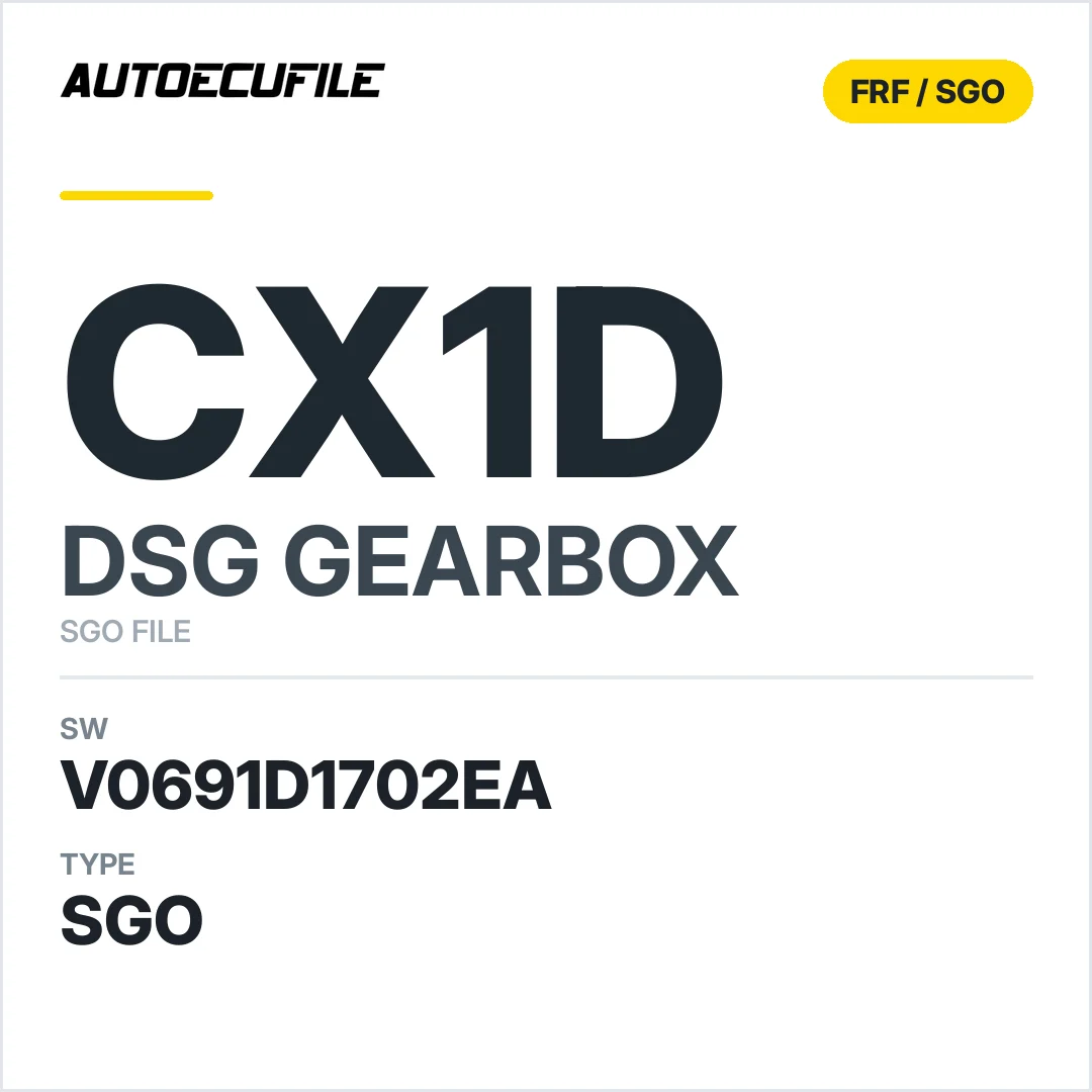 v0691d1702ea  getriebe DSG cX1d sw SGO FILE