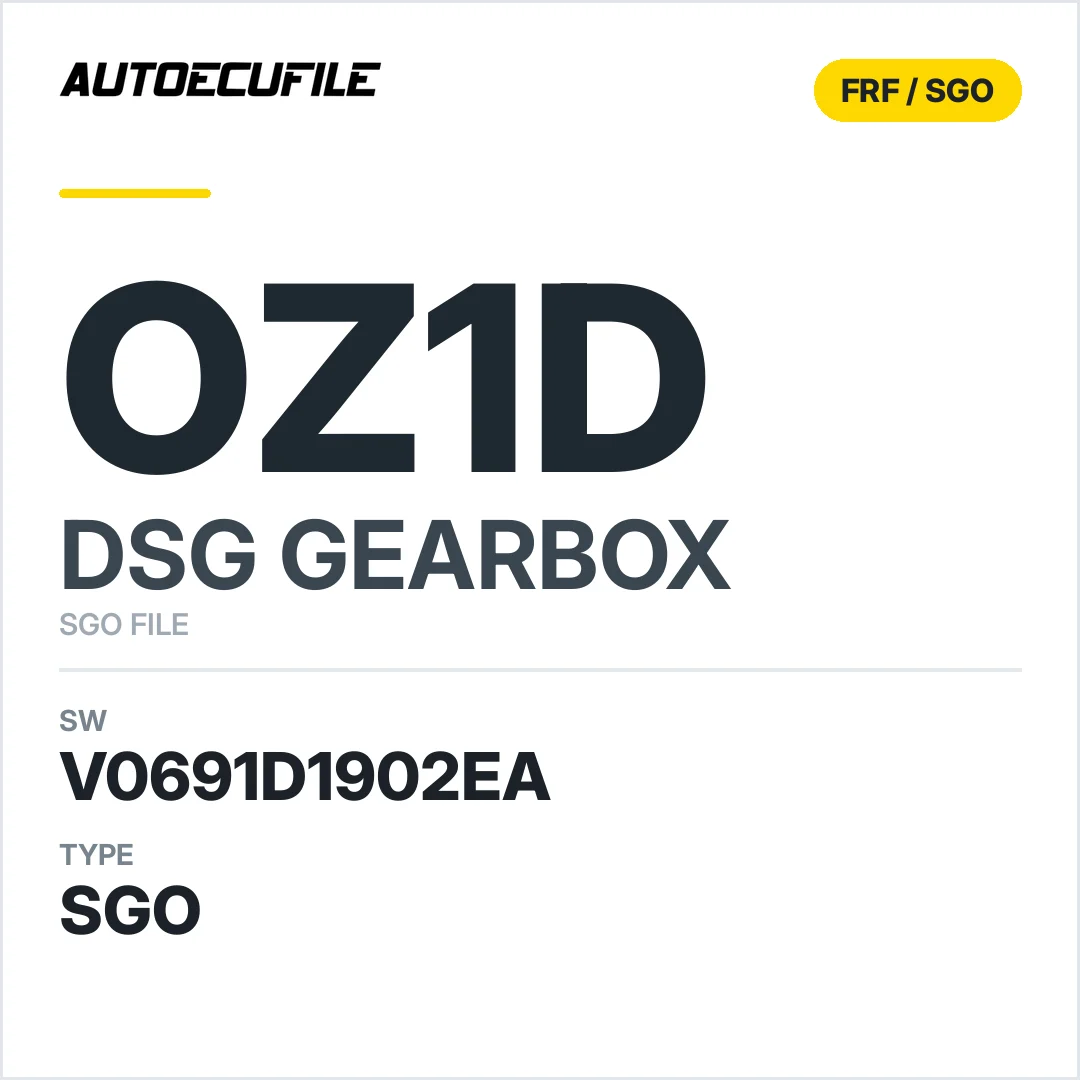 v0691d1902ea  getriebe DSG OZ1d sw SGO FILE
