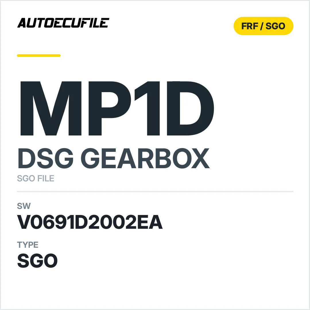 v0691d2002ea  getriebe DSG MP1d sw SGO FILE
