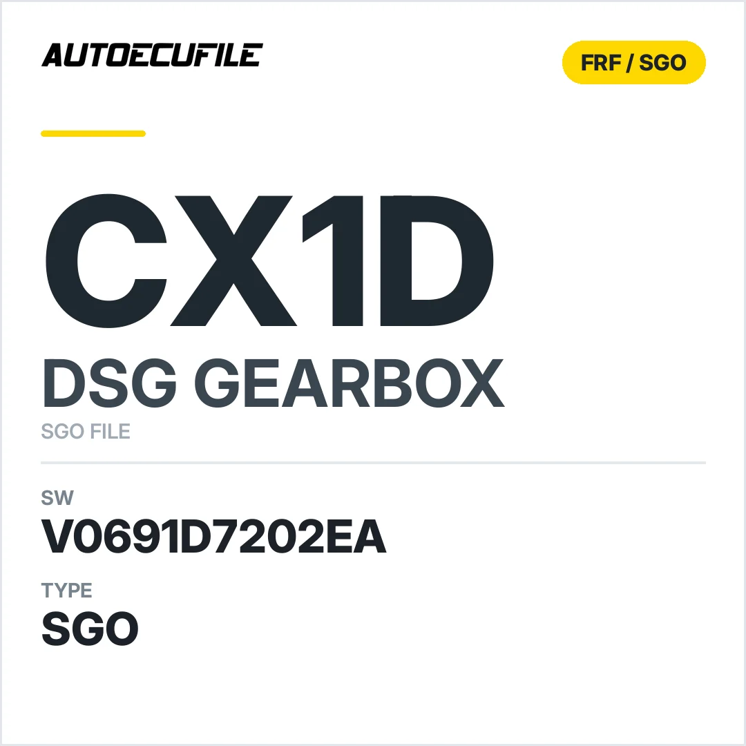 v0691d7202ea  getriebe DSG CX1d sw SGO FILE