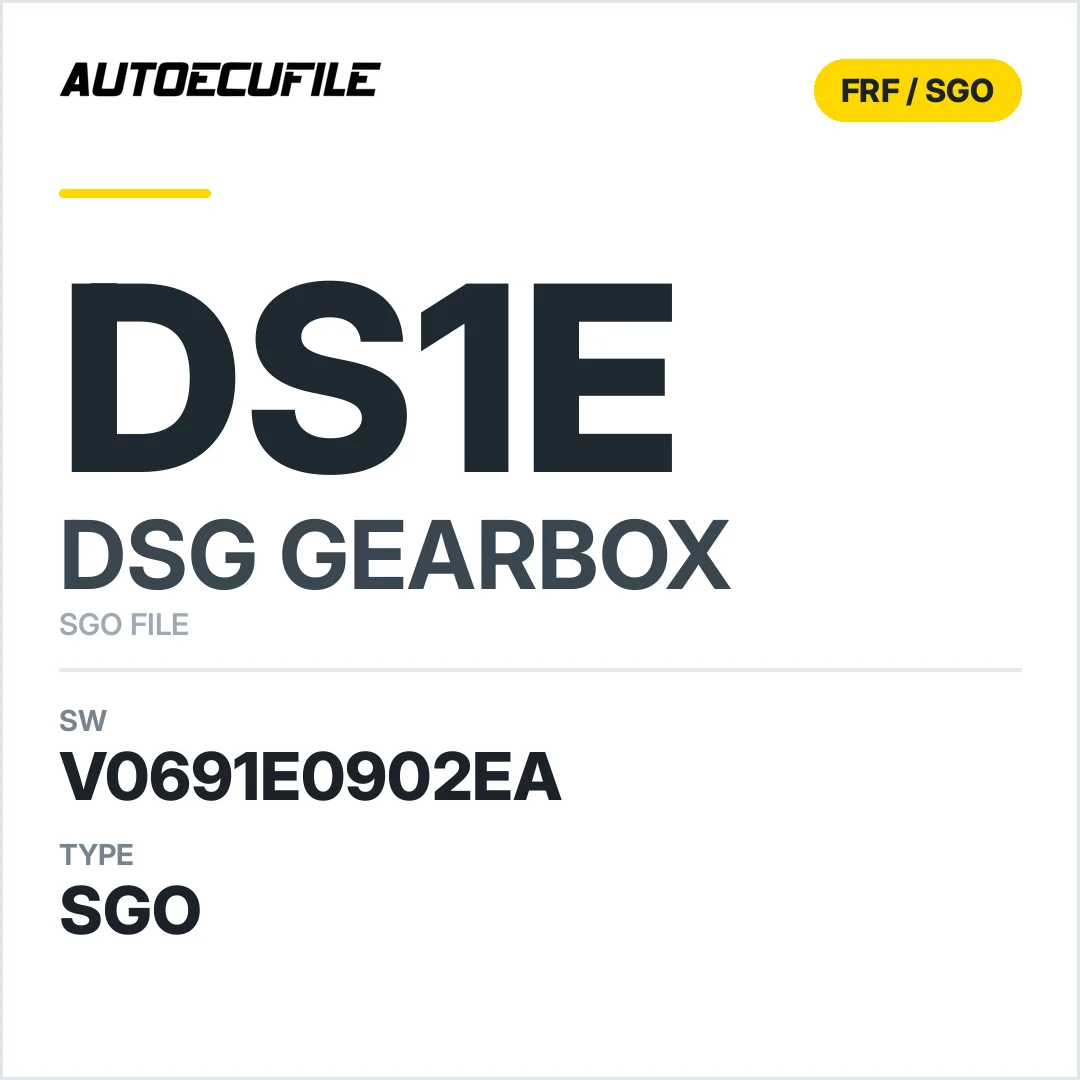 v0691e0902ea  getriebe DSG dS1e sw SGO FILE
