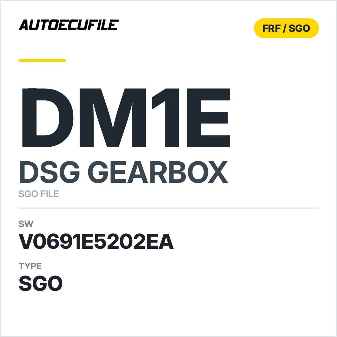 v0691e5202ea  getriebe DSG DM1e sw SGO FILE