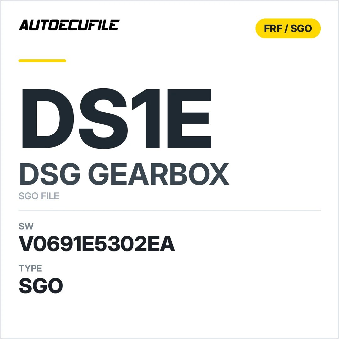 v0691e5302ea  getriebe DSG dS1e sw SGO FILE