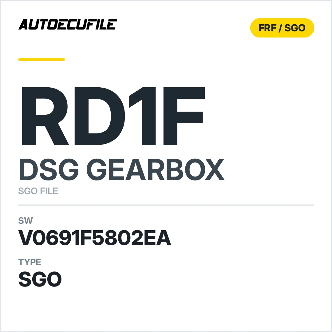 v0691f5802ea  getriebe DSG RD1f sw SGO FILE