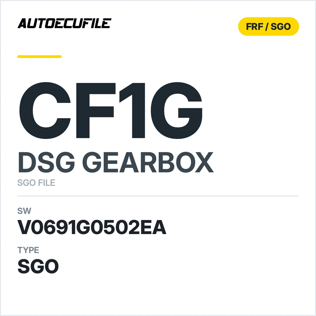 v0691g0502ea  getriebe DSG CF1g sw SGO FILE