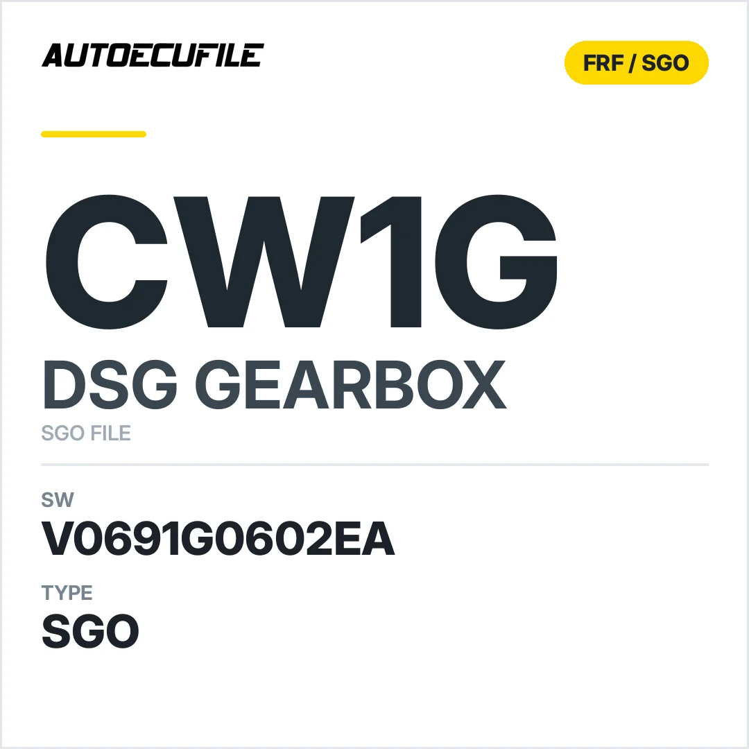 v0691g0602ea  getriebe DSG CW1g sw SGO FILE