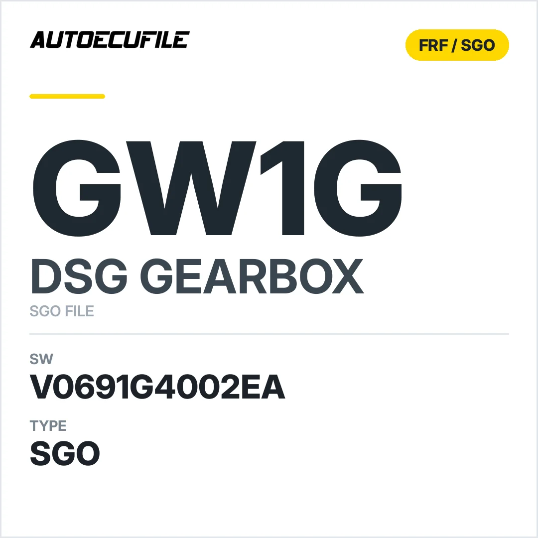 v0691g4002ea  getriebe DSG GW1g sw SGO FILE